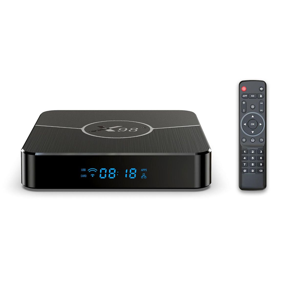 Set-top Box Quad Core ARM Cortex A35 2.4G/5G wifi BT5.0+ with Cable Remote Control 4+64GB