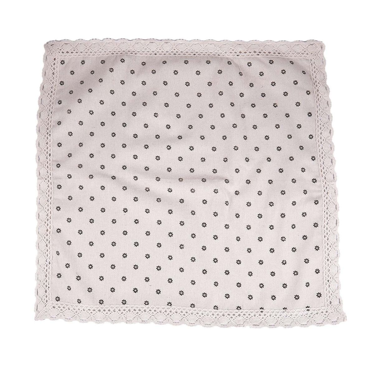 Table cloth linen with , Coffee small chrysanthemum,