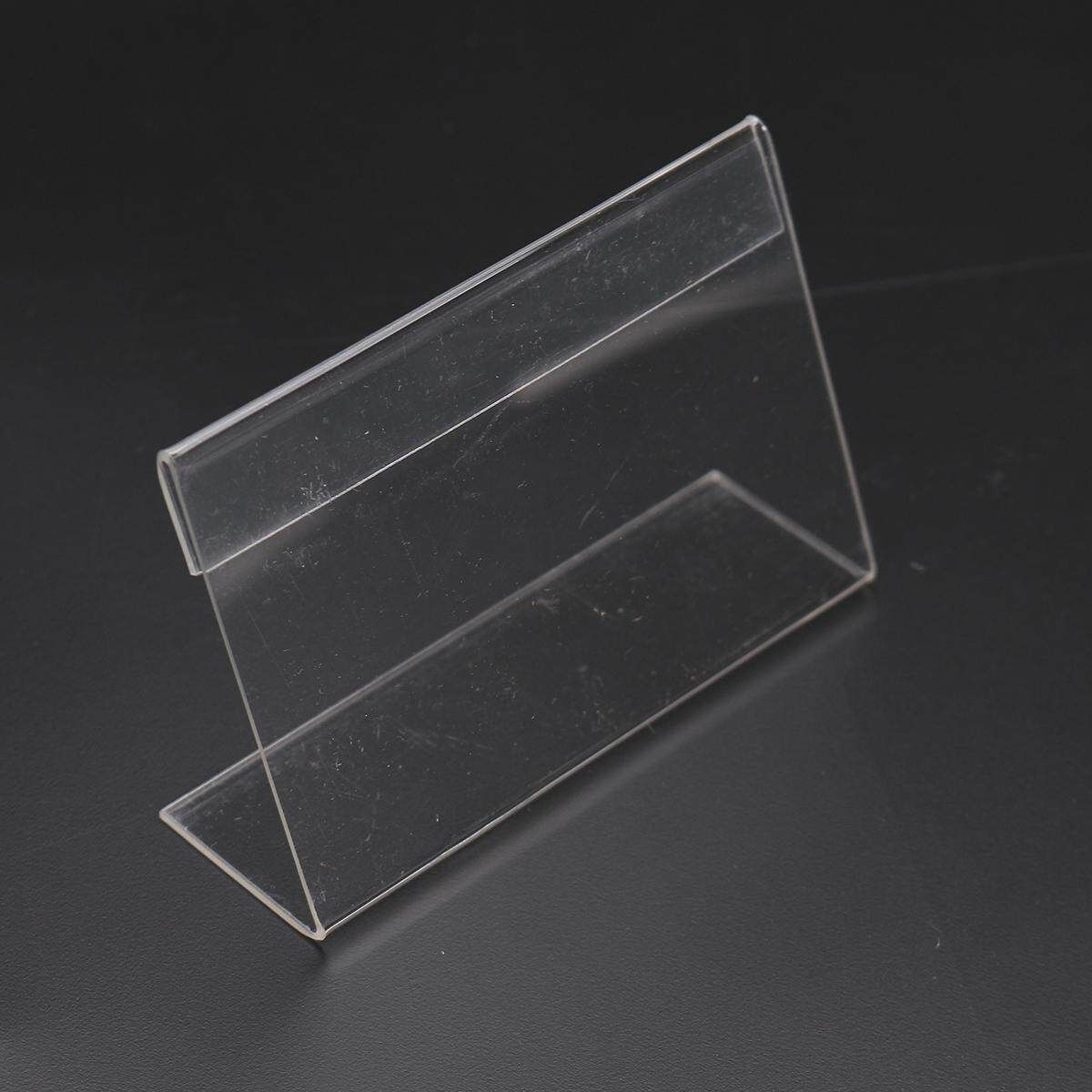 20pcs Acrylic Name Card Display Holder Label Price Sign Tag Shop Stands 9cmx6cm
