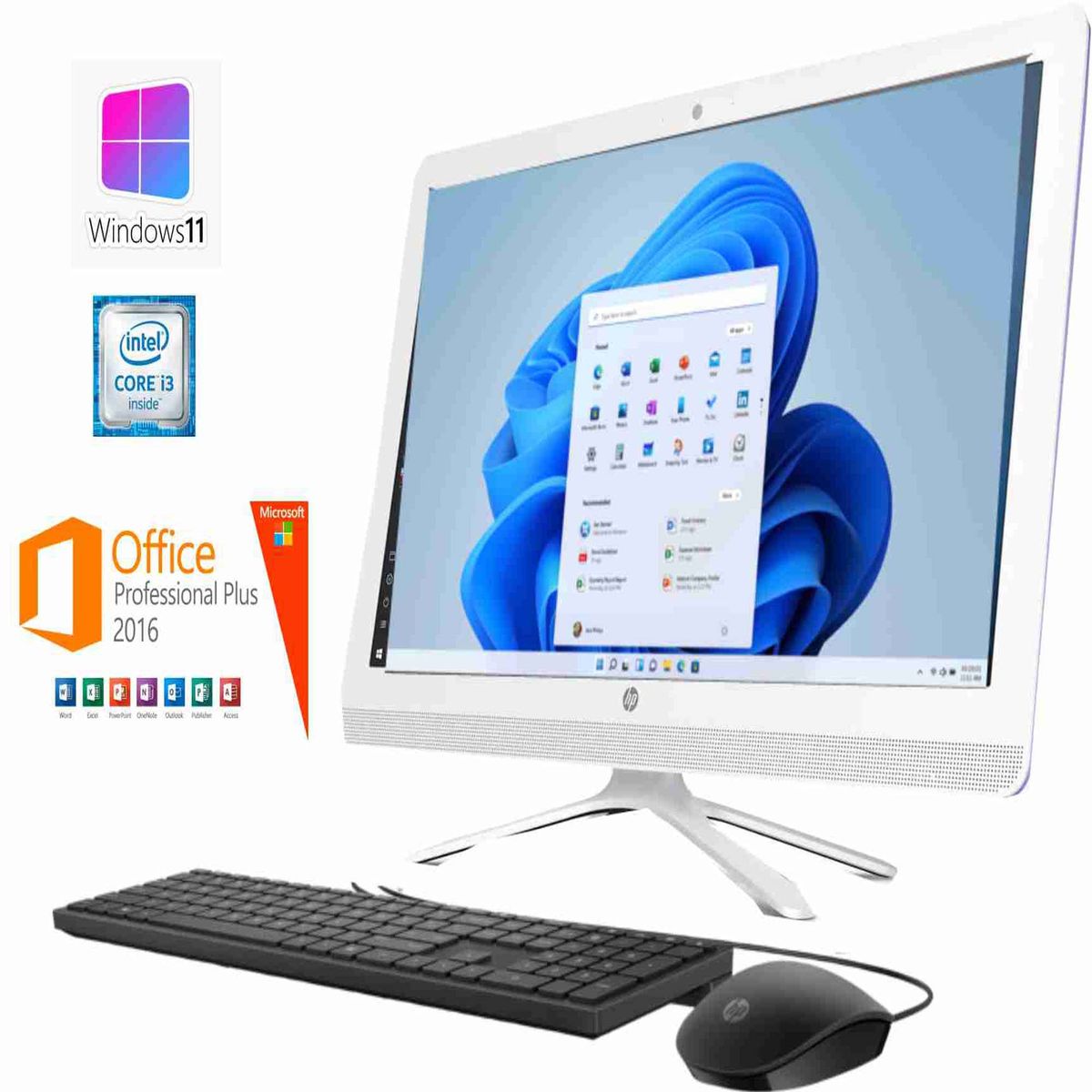 200G4 AiO  Corei3 10110U 8GB/1TB PC HDD 21.5' Win11 Pro & MS Office 2016 Suite