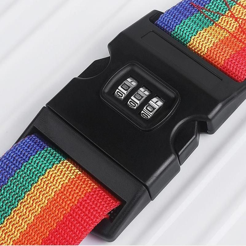 2023 Summer Travel accessories Travel Luggage Strap Password Lock Packing Belt Secure Lock Anti-theft Luggage Strap Belt Lock