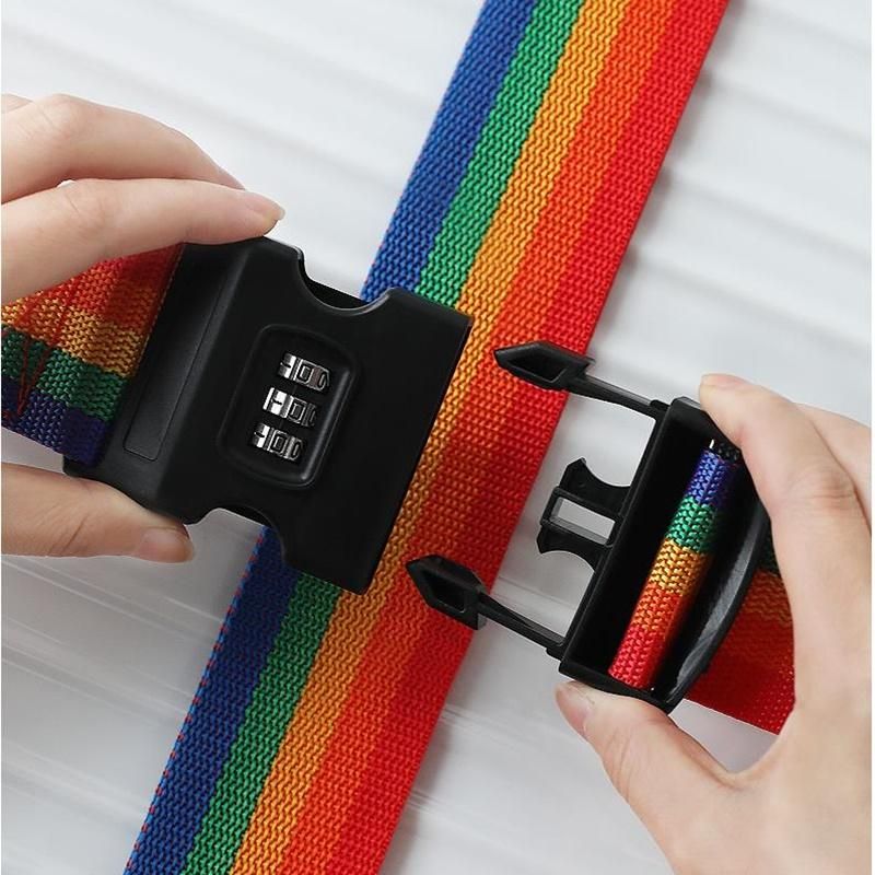 2023 Summer Travel accessories Travel Luggage Strap Password Lock Packing Belt Secure Lock Anti-theft Luggage Strap Belt Lock