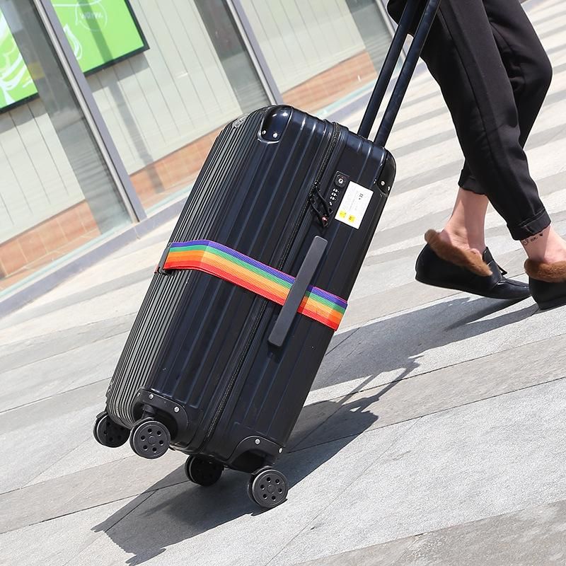 2023 Summer Travel accessories Travel Luggage Strap Password Lock Packing Belt Secure Lock Anti-theft Luggage Strap Belt Lock
