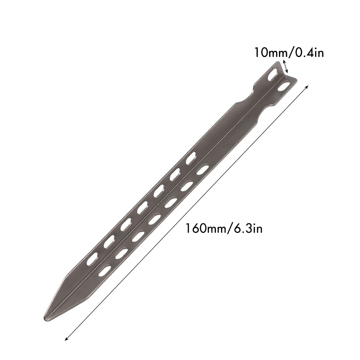 4/6 Pack 6.3 Inch Camping Tent Pegs Ultralight