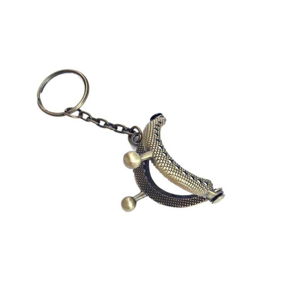 1pc Retro Purse Clasp Frame Bag Kiss Clasp Lock Metal Purse Frame for DIY Craft Purse Bag Making Accessories