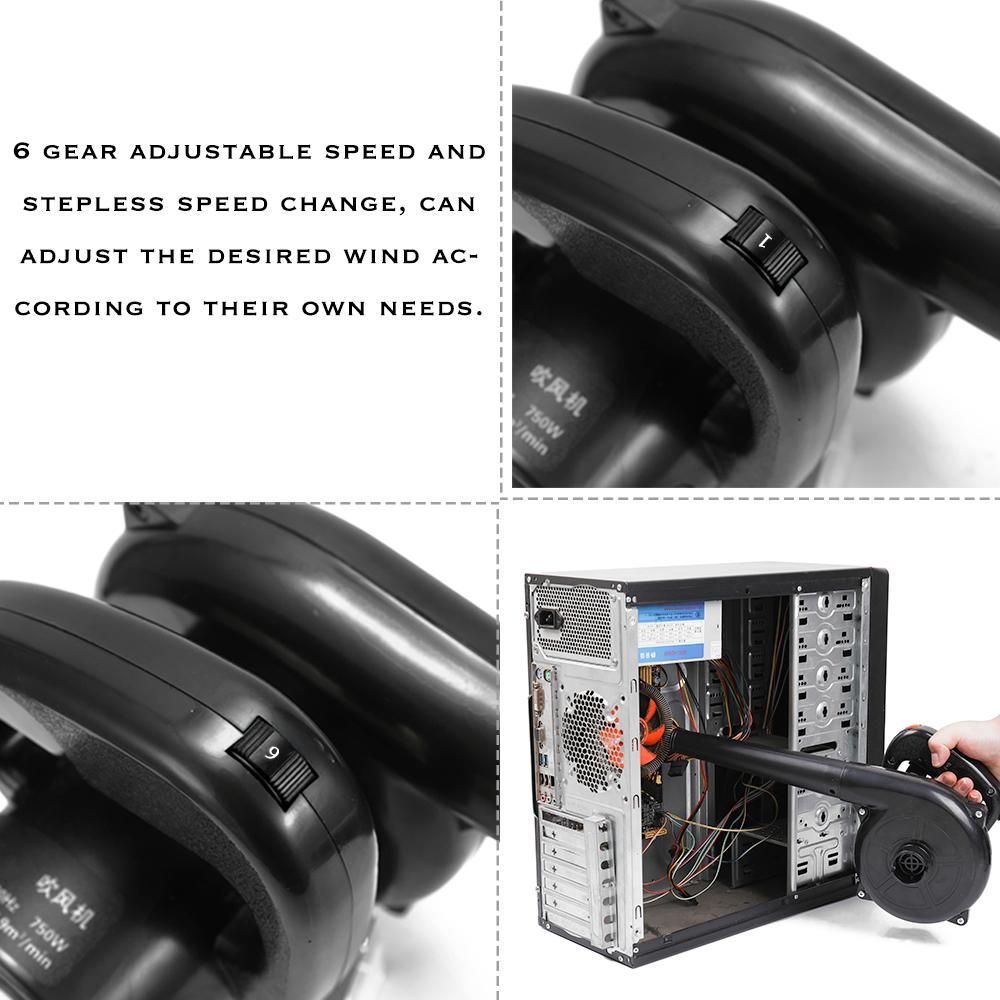 220V 750W Multifunctional Small Electric Dust Removal Air Blower Cleaner for Computer Furniture and Car