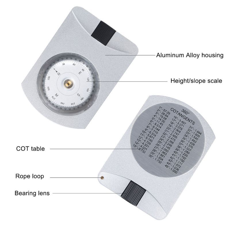 Op005 Professional Waterproof Clinometer Survival Compass