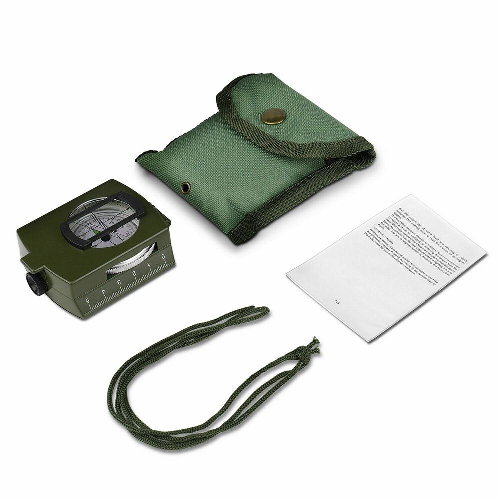 Professional Pocket Metal Sighting Compass Clinometer H7jp