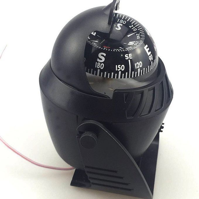Marine Navigation Waterproof Outdoor Trip Tools Illuminated Marine  -black-14*12*11cm