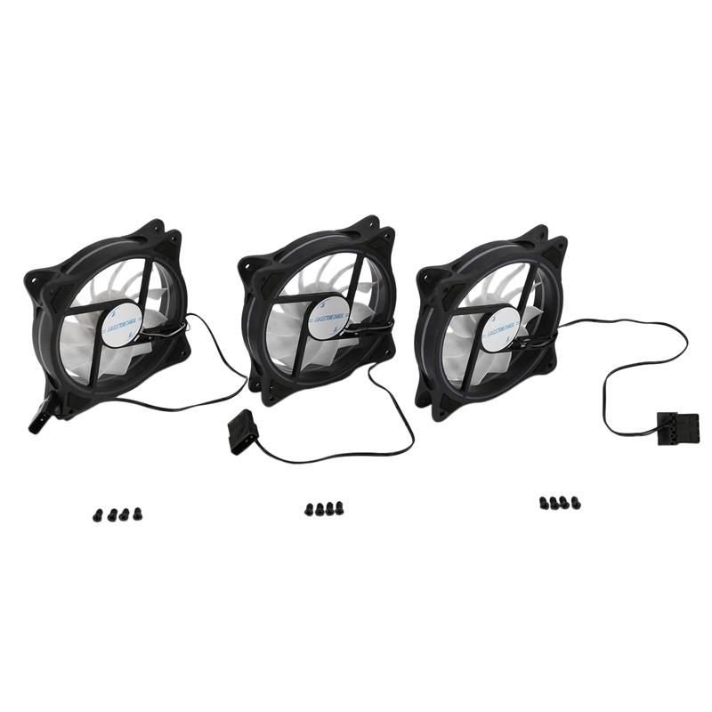 4 Pin 120mm Cool Fan Pc Fan Solar Eclipse Effect Internal