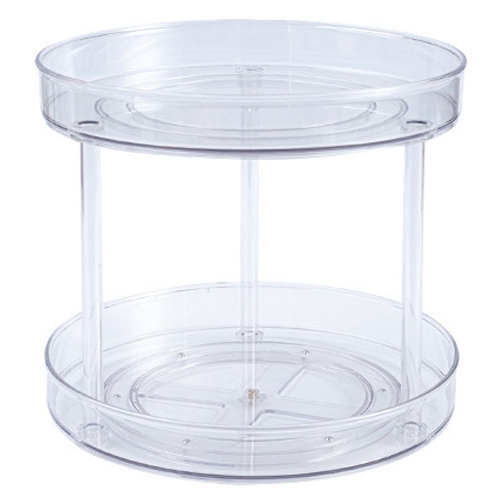 Rotating Organizer Transparent Double Layer 360° Rotatable