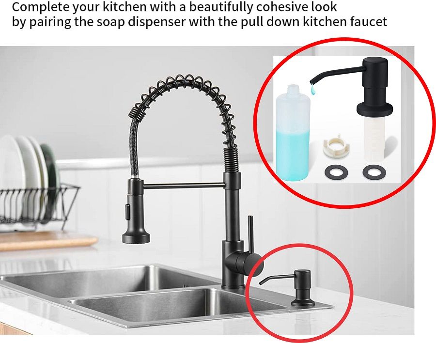 Built In Soap Dispenser For Kitchen Sink .SEE VIDEO BELOW
