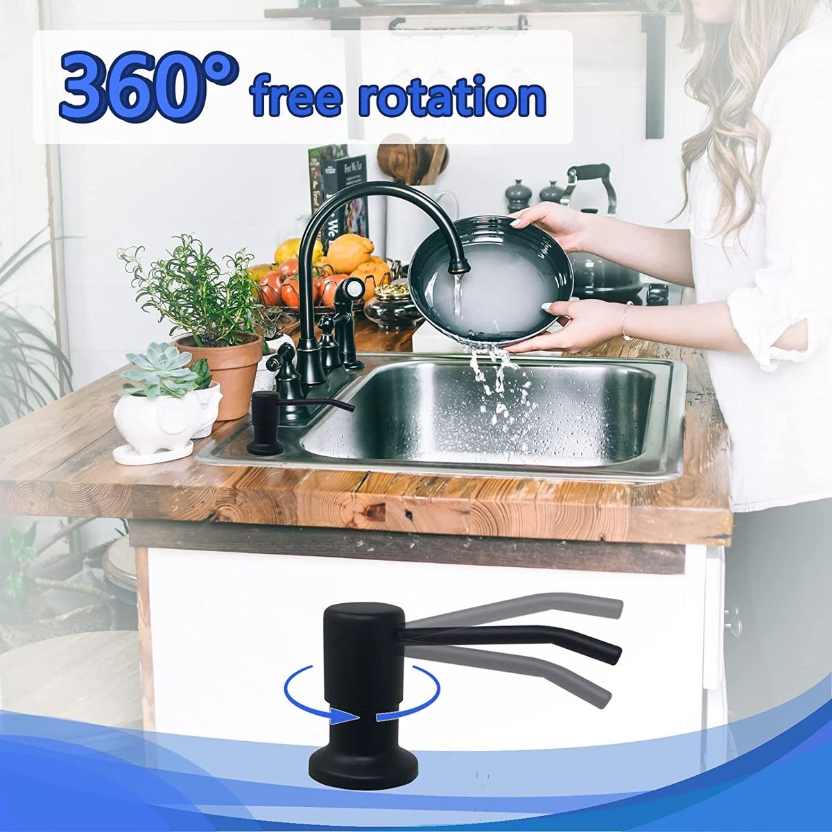 Built In Soap Dispenser For Kitchen Sink .SEE VIDEO BELOW