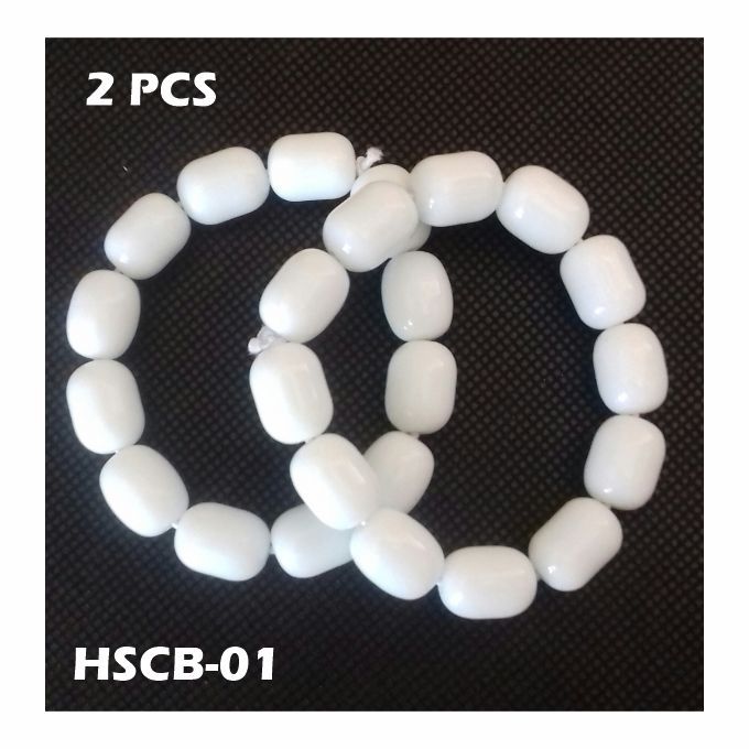Unisex Jade Beaded Bracelet Party Fashion Jewelry - 2 PCS