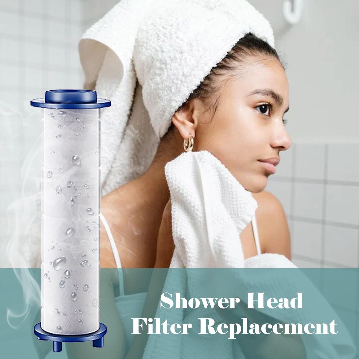 5PCS Shower Head Water Filter Showerhead Replacement Filter Remove Heavy Metal Sediment