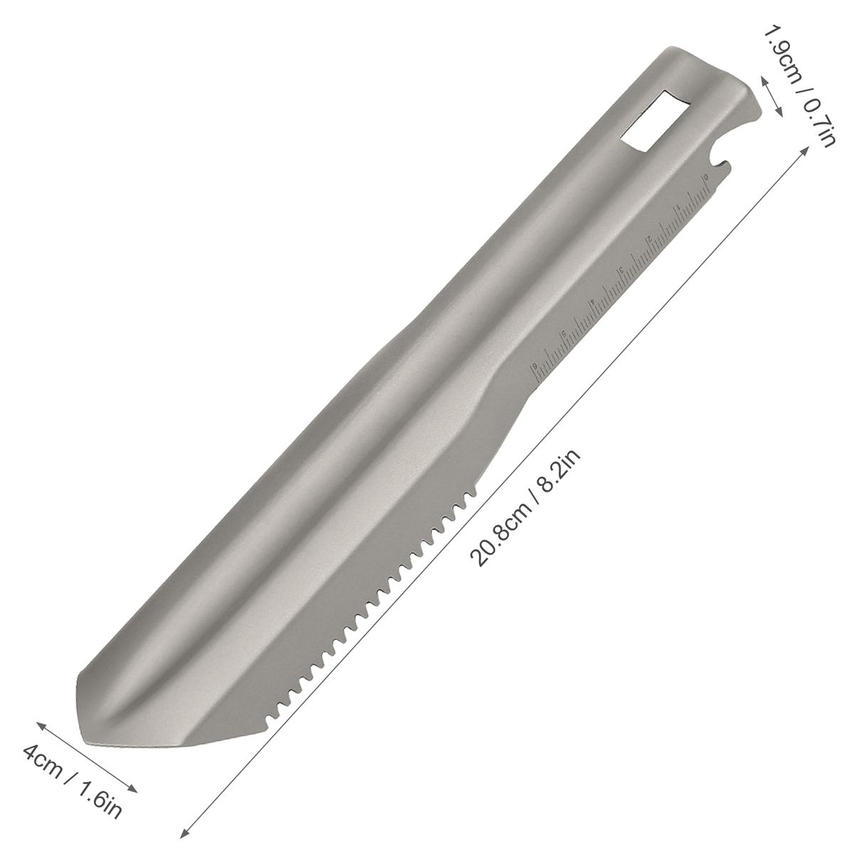 Ultralight Titanium Hand Shovel Multi Tool Backpacking