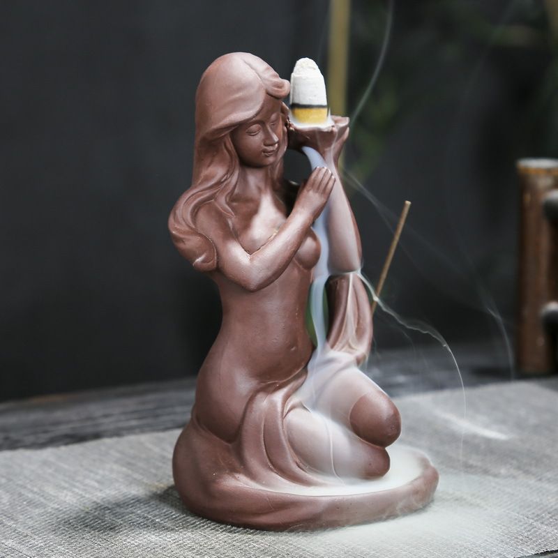 Shell Backflow Incense Burner For Incense Sticks Living