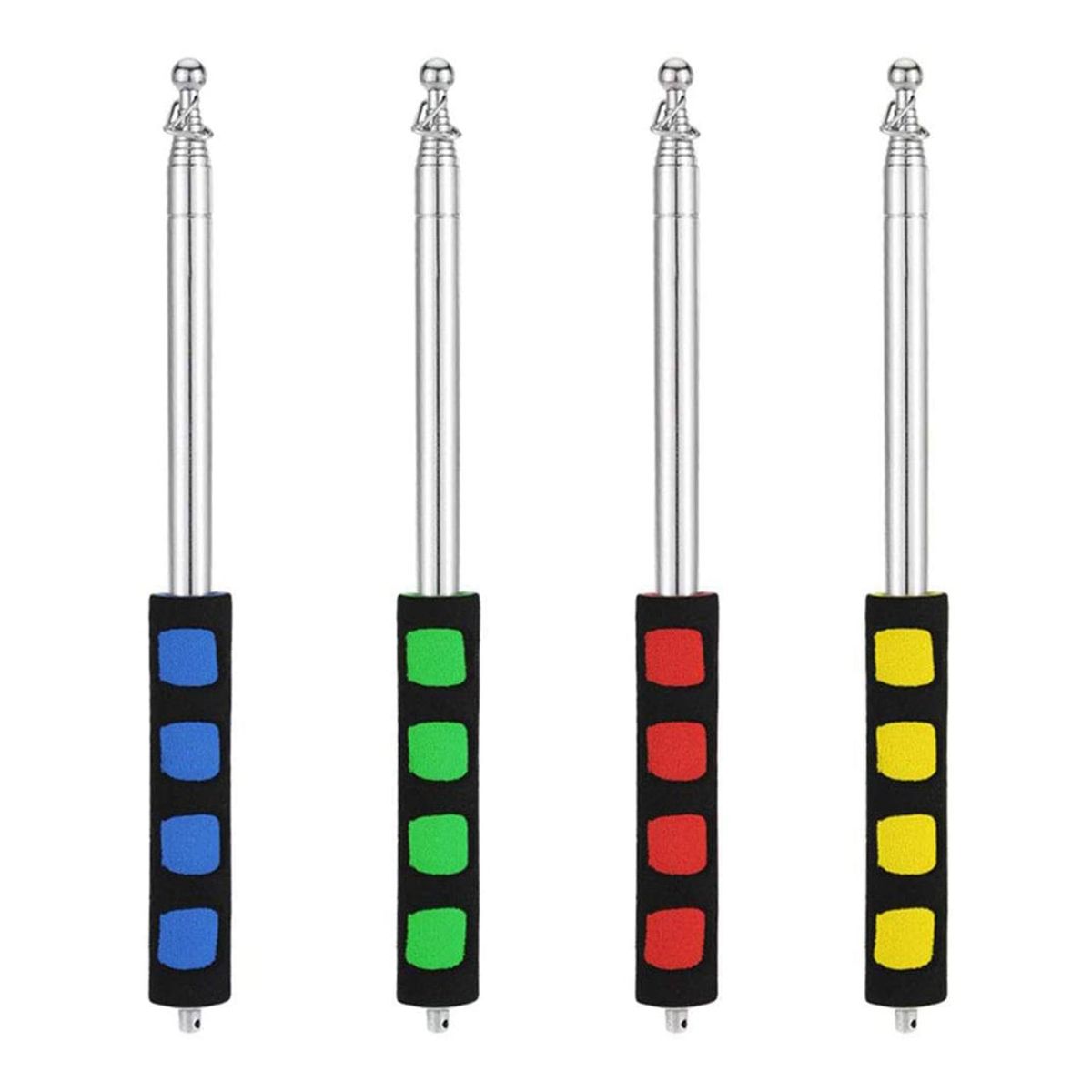 4Pcs Telescopic Pointer Stick Teacher Pointer for Classroom Retractable Pointer Whiteboard Pointer Flagpole
