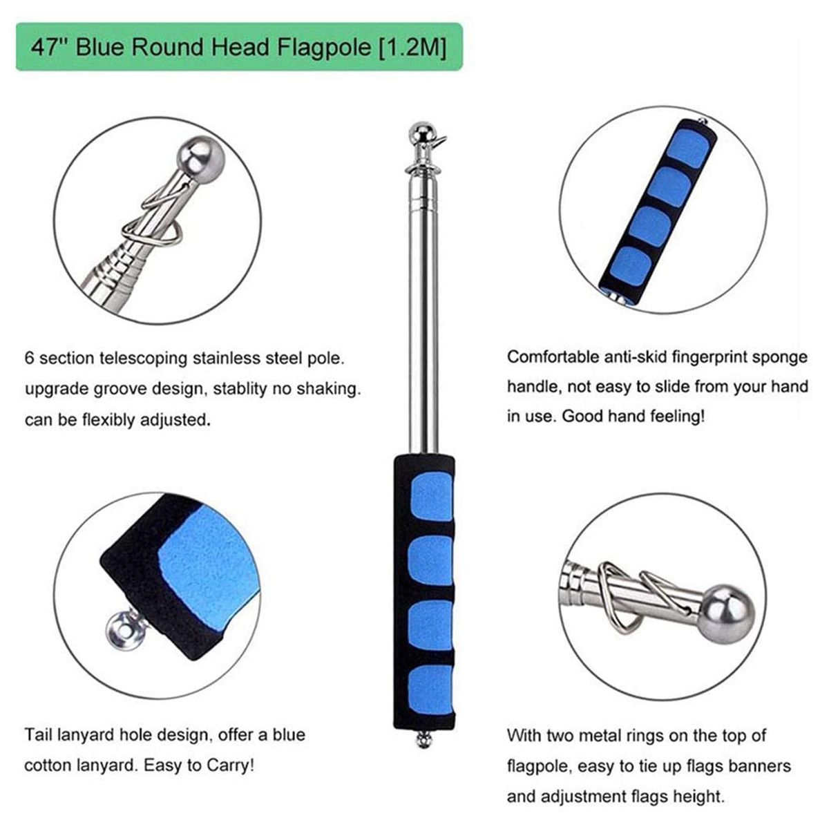 4Pcs Telescopic Pointer Stick Teacher Pointer for Classroom Retractable Pointer Whiteboard Pointer Flagpole