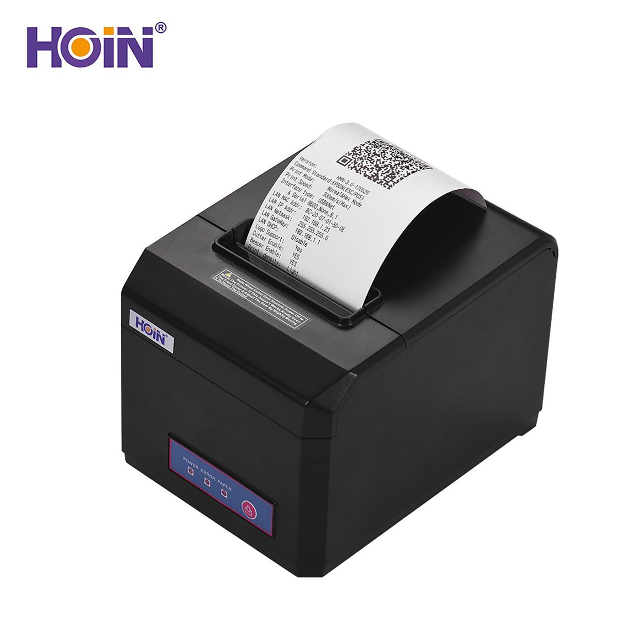 HOIN 80mm USB Thermal Receipt Printer with Auto Cutter High Speed Printer Ticket Bill Printing Compatible with ESC/POS Print Commands for Supermarket Store Home Business
