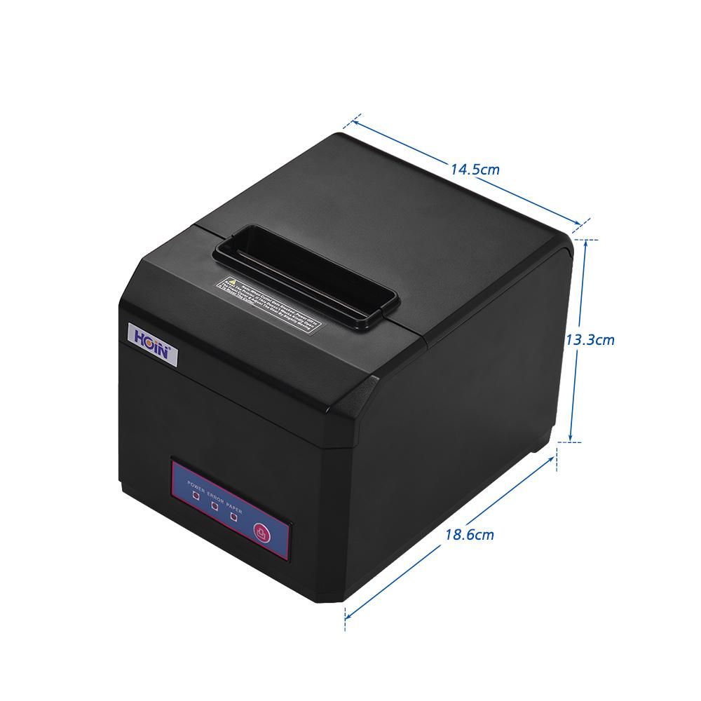 HOIN 80mm USB Thermal Receipt Printer with Auto Cutter High Speed Printer Ticket Bill Printing Compatible with ESC/POS Print Commands for Supermarket Store Home Business