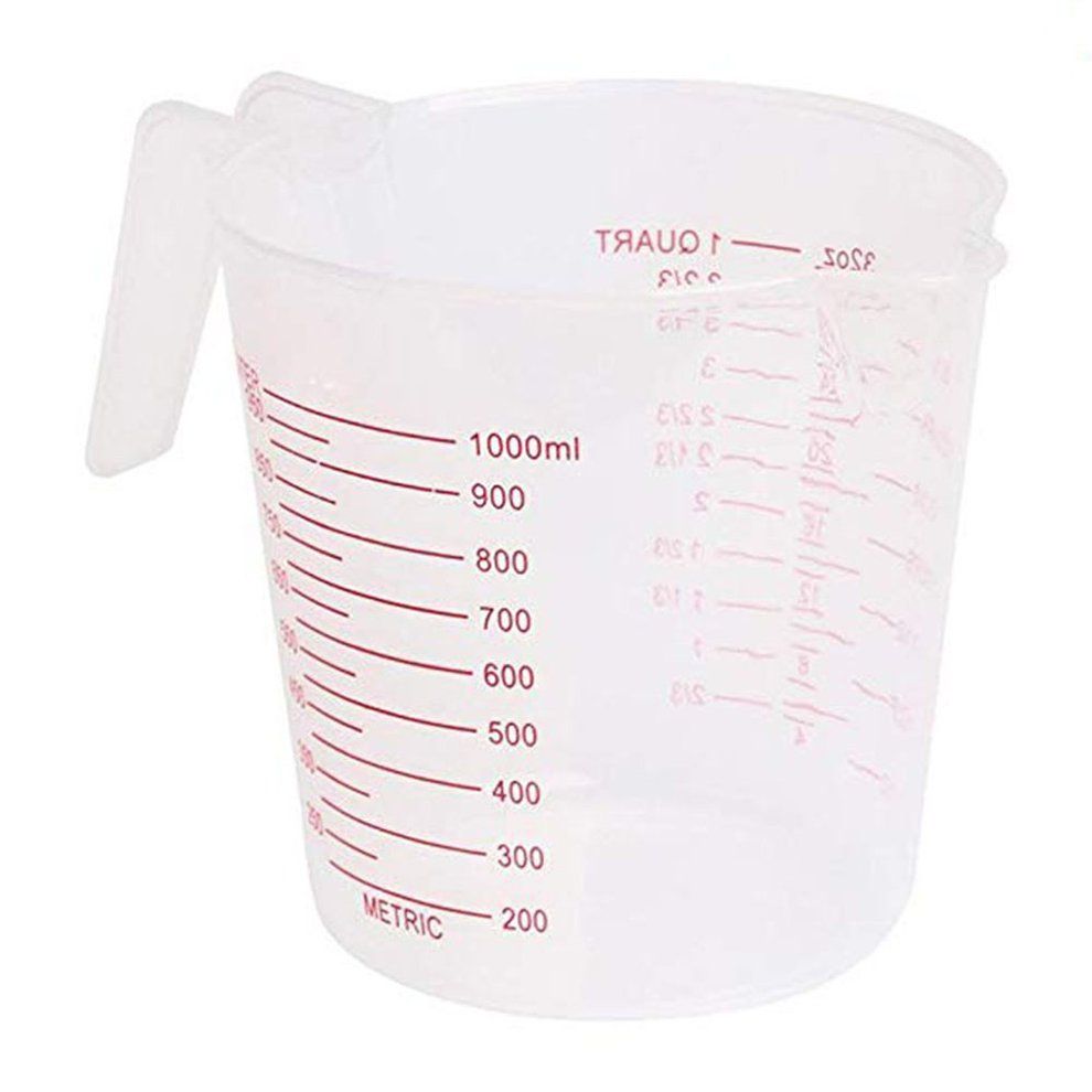 Food Grade Plasti  Measuring Instruments With S Ale Durable Portable Plasti  Measuring  Up Tool  Ups-transparent-1000ML