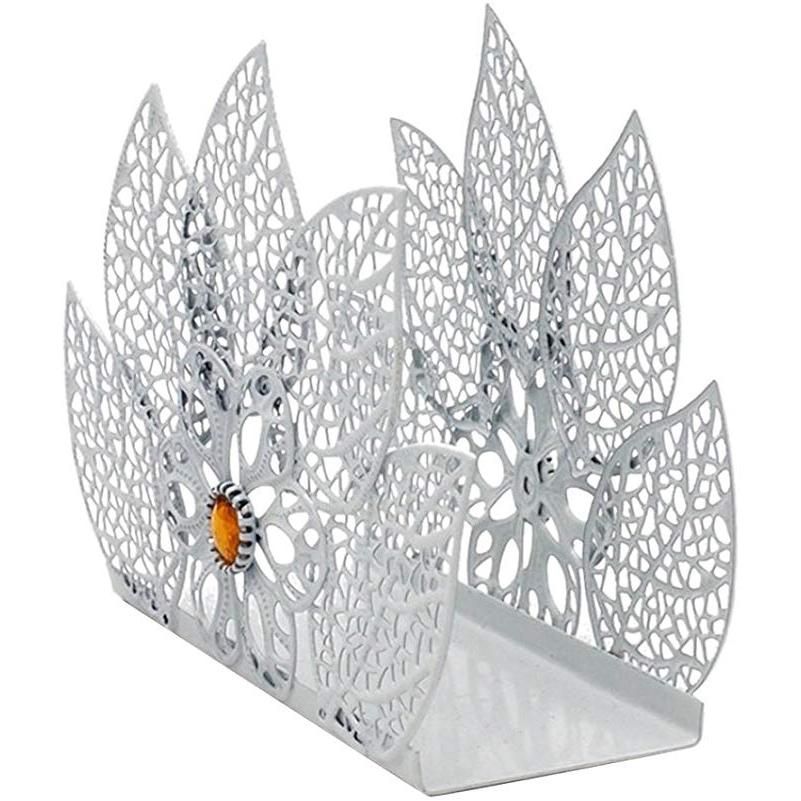 White Napkin Rack Tissue Napkin Holder for Wedding Paper Tow