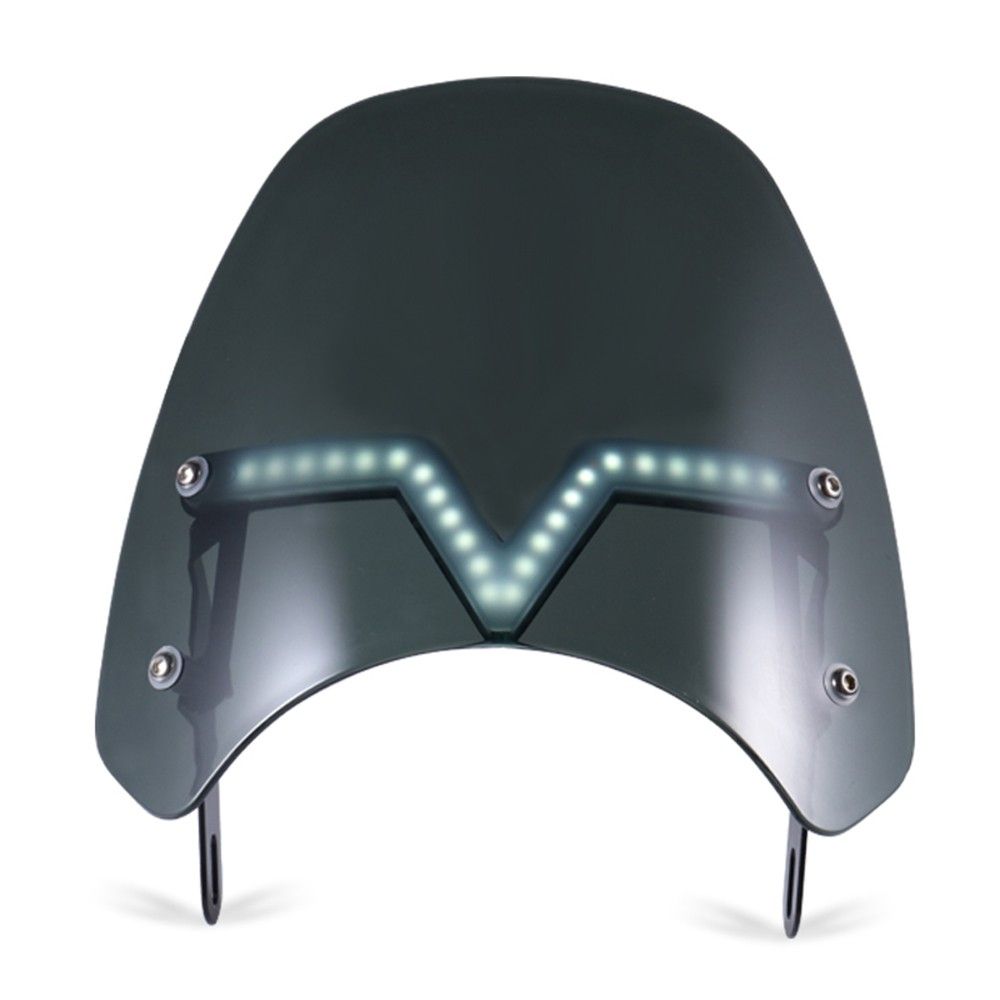 Universal Motorcycle Windshield Windscreen With DRL Turn