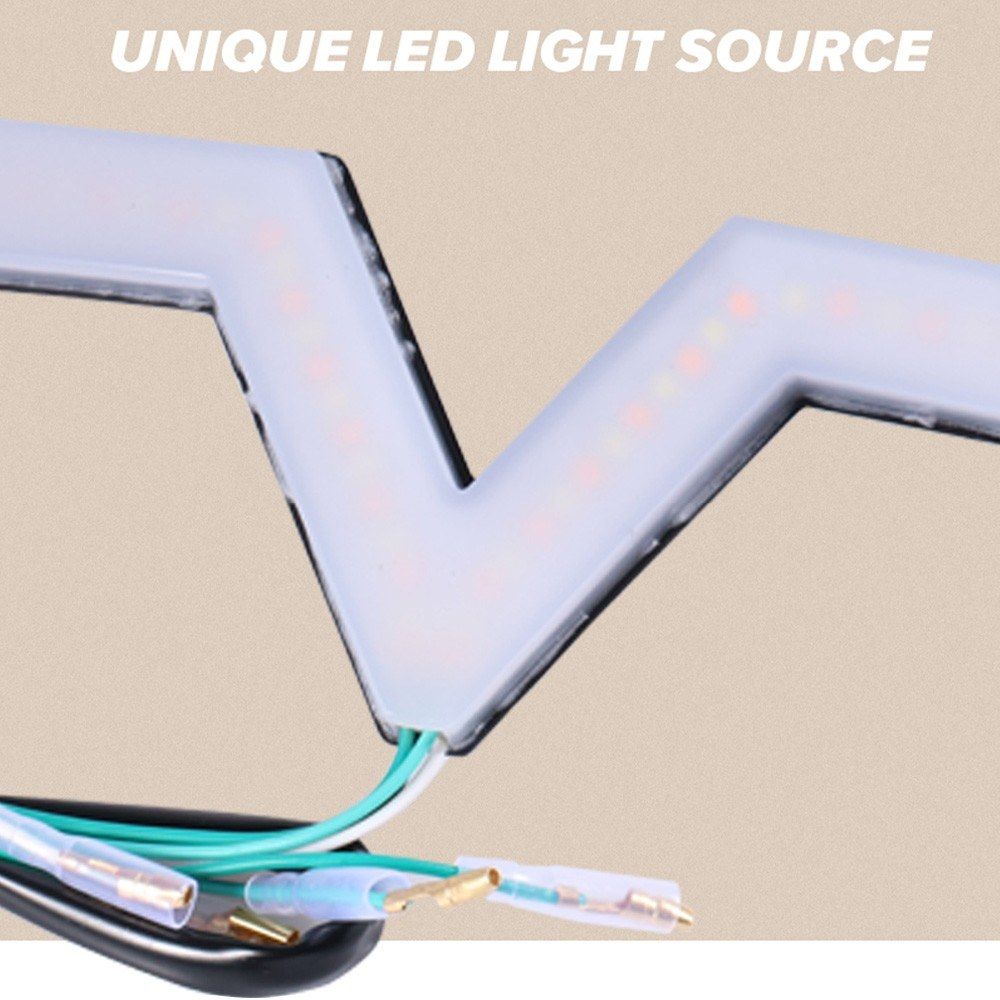Universal Motorcycle Windshield Windscreen With DRL Turn