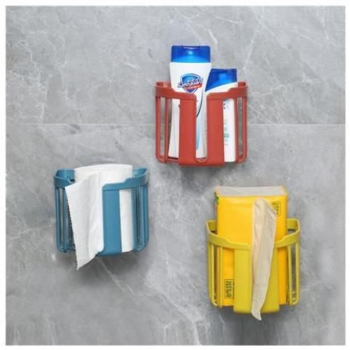 Stick-on, No Drill Toilet Tissue Paper Holder - 1pc