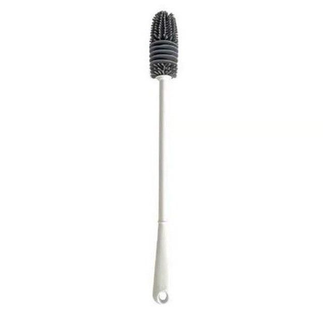 Silicone Cup Brush Milk Bottle Cleaning Brush Long Handle Water Bottles Cleaner Wine Glass Bottle Glass Cup Cleaning Brush