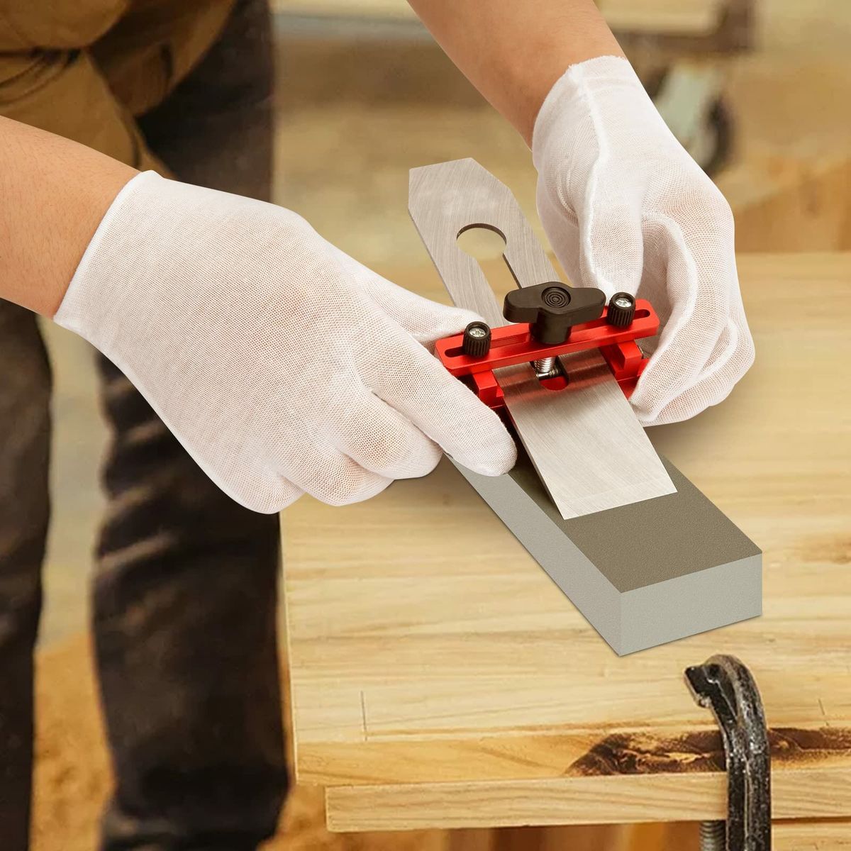 Upgrade Honing Guide Anti-slip Chisel Sharpening Jig For