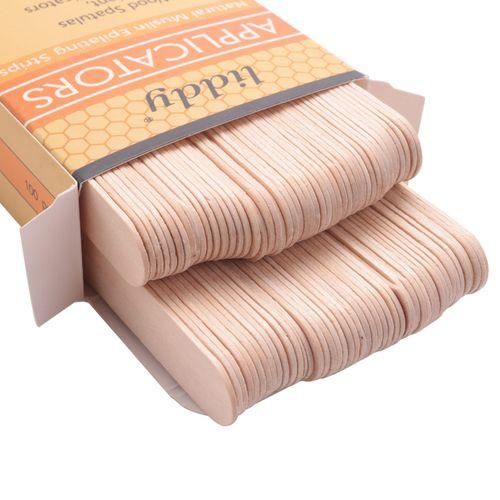 Liddy 100Pcs Depilatory Wood Waxing Stick Disposable Wax