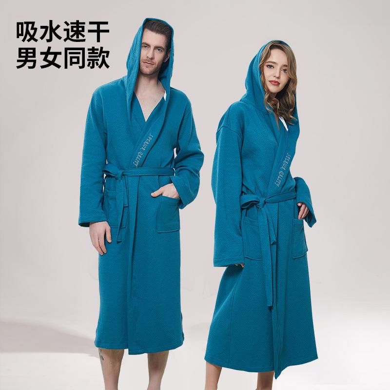 Quick-drying bathrobe for swimming Winter Swimming Men's and women's absorbent cloak wearable Bath Towel Hot Spring Sand