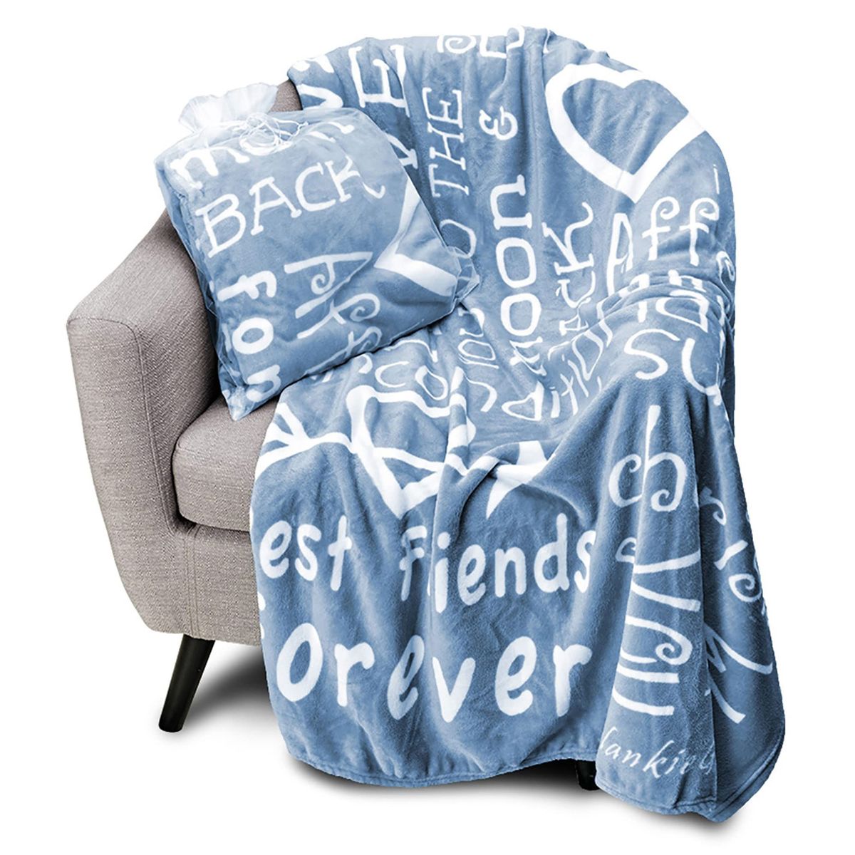 To My Daughter Mother Love Gift Blanket Soft Letter Blanket
