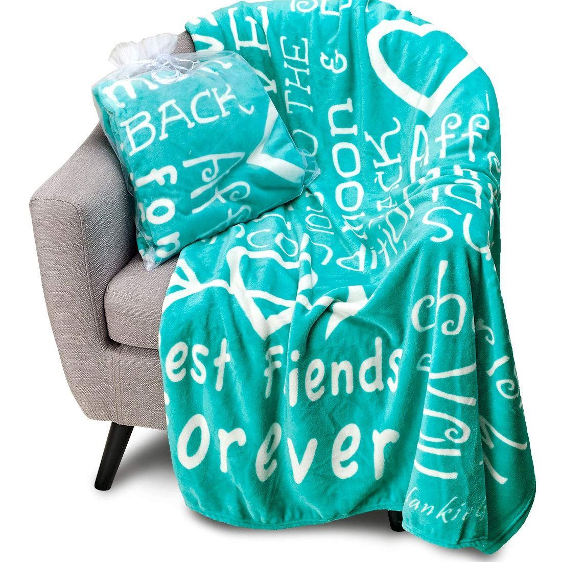 To My Daughter Mother Love Gift Blanket Soft Letter Blanket