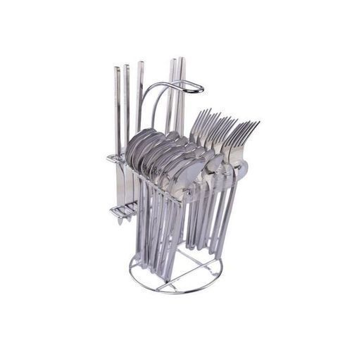 STAINLESS  TABLE SPOONS, KNIVES AND FORKS- 24PCS SET