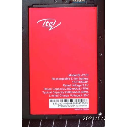 Itel A33 (BL-21CI) Original Long Lasting Battery