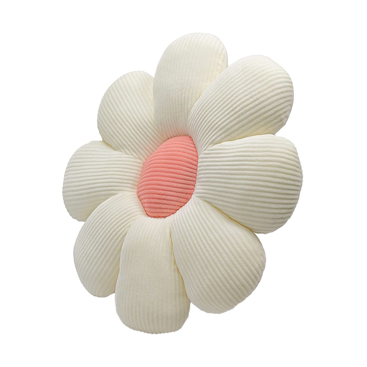 Home Decor Flower Pillow - Decorative Pillows, White