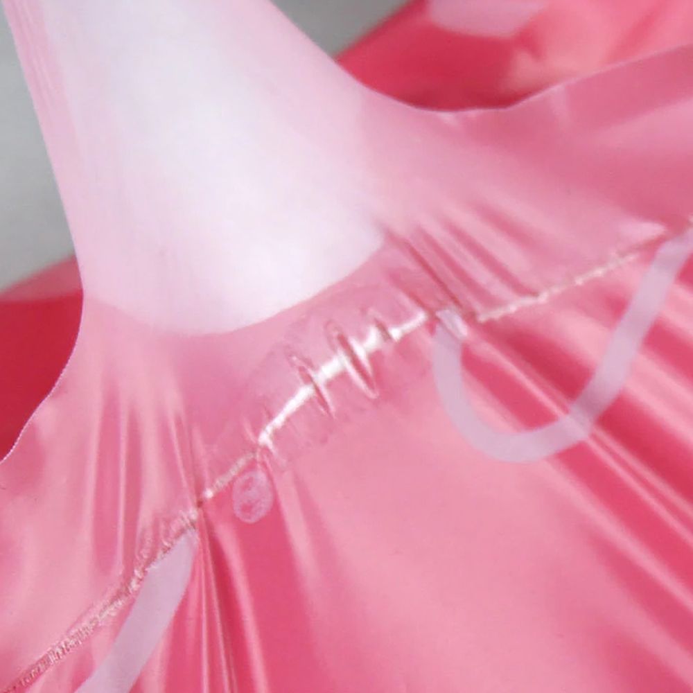 100Pcs/Lot Pink Heart Courier Packing Bags Thicken Storage