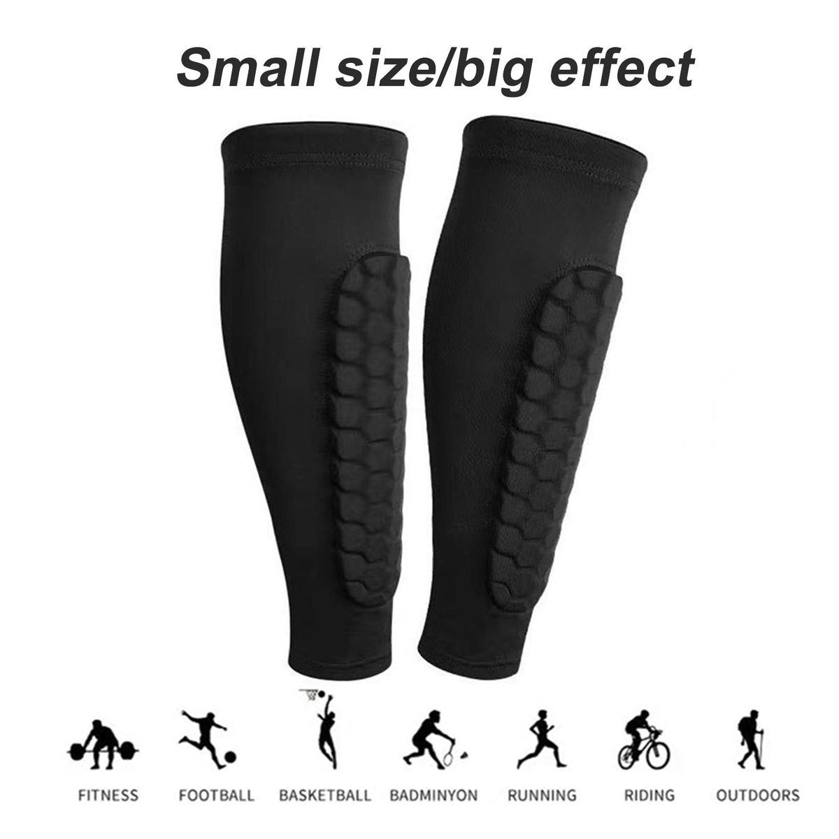 Football Shin Guards Advanced Soccer Shin Guards Impact for Adults Black