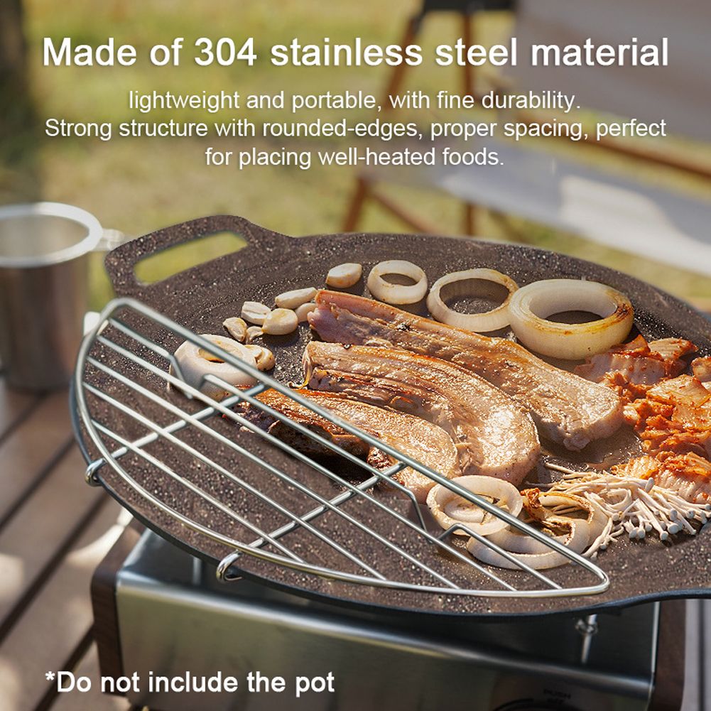 304 Stainless Steel Outdoor Camping Barbecue Grill Plate