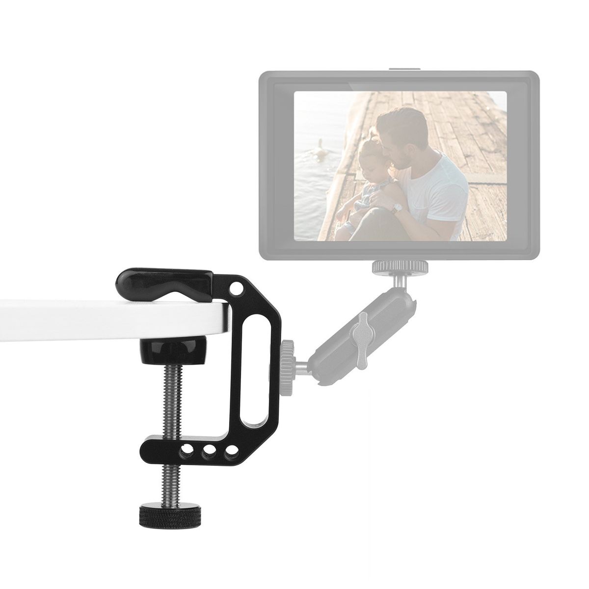 Universal C Clamp Heavy Duty Desktop Mount Clamp Tripod