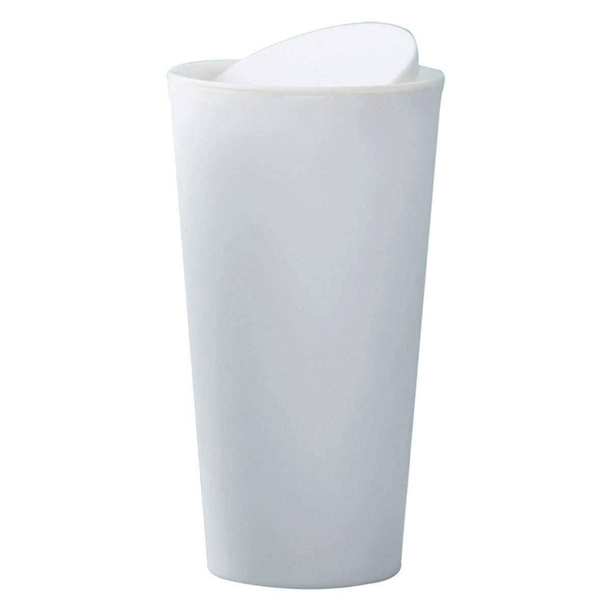 Auto Trash Can Solid Color Desktop Trash Can White