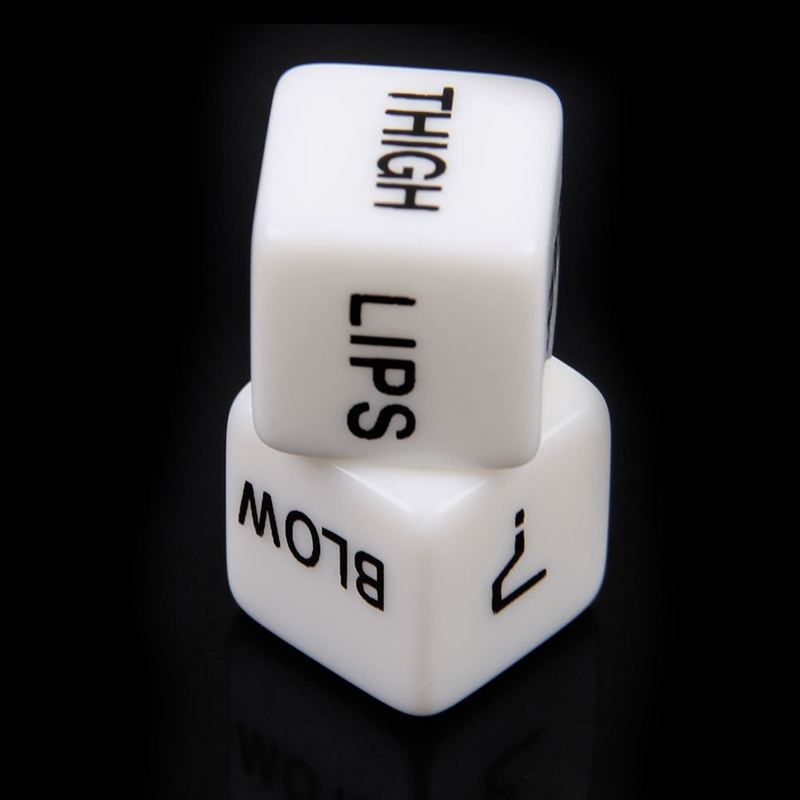 A Set Of Foreign Trade Boutique White English Fun Dice Dice