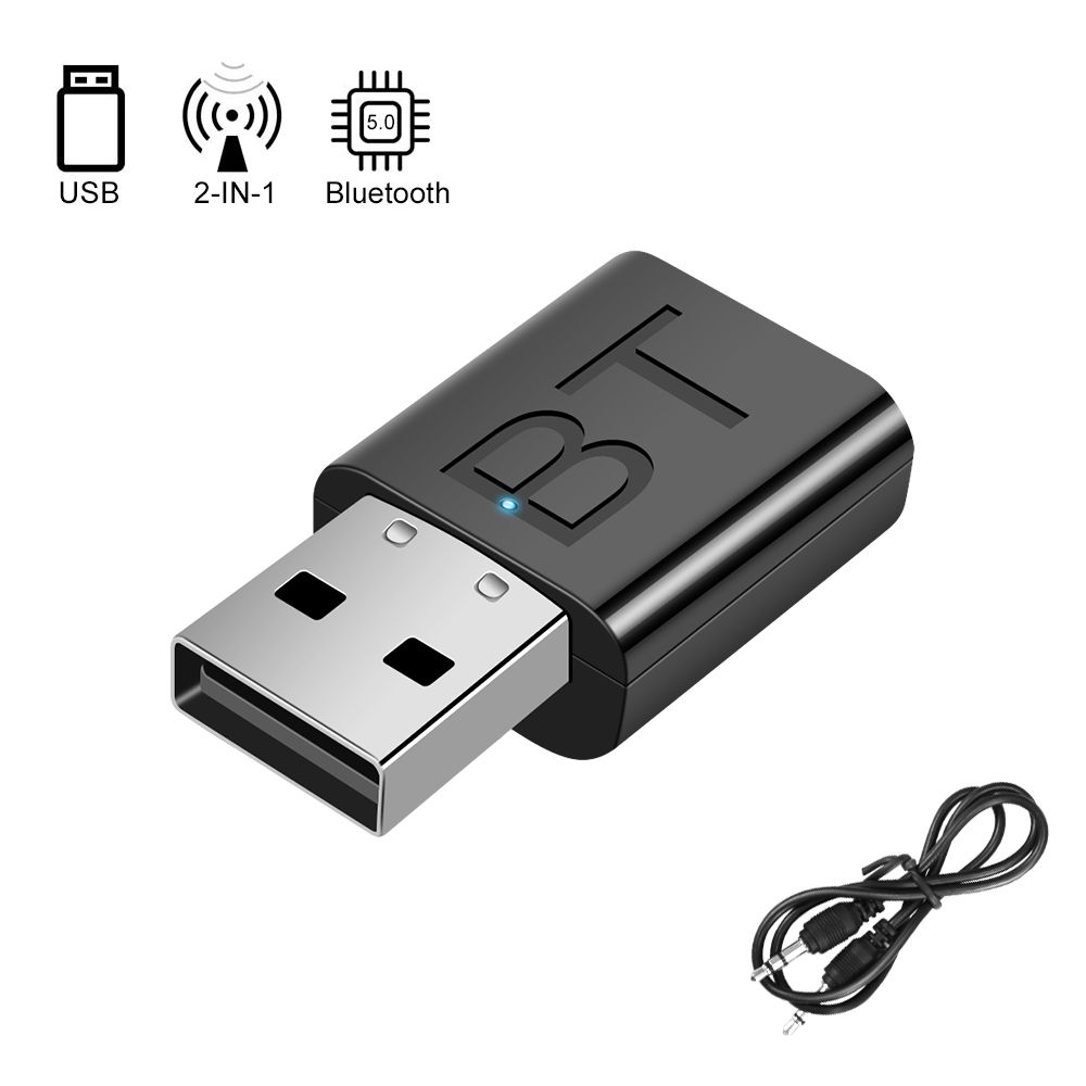 Usb Bluetooth 5.0 Transmitter Receiver Adapter Tv Pc Headset Adapter