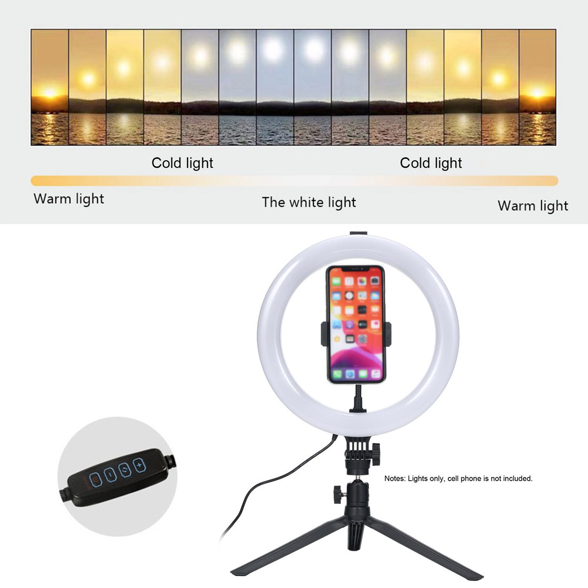 10 Inch Ring Light With Stand Tripod LED Make-up Lamp Phone