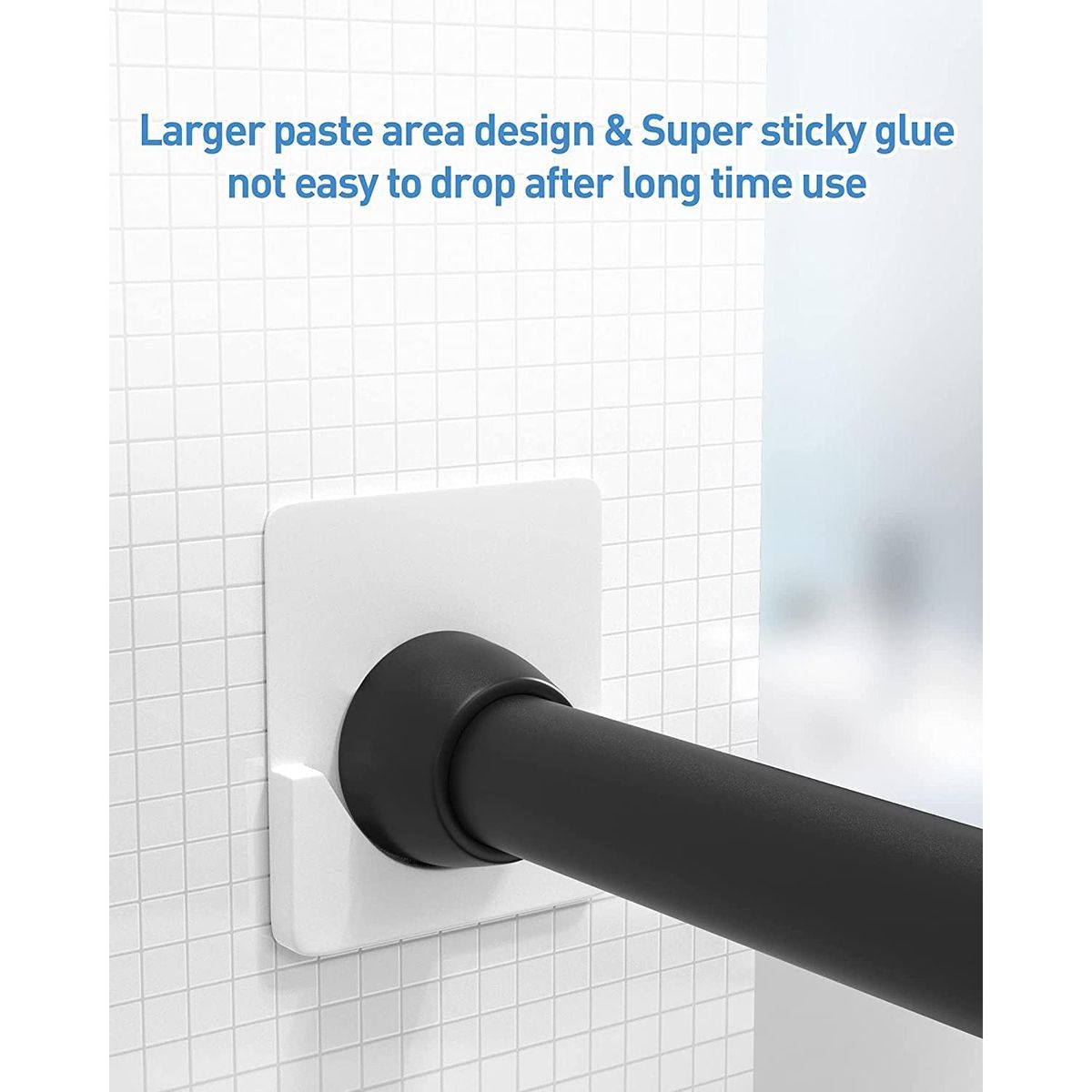 Shower Curtain Rod Mount Holder