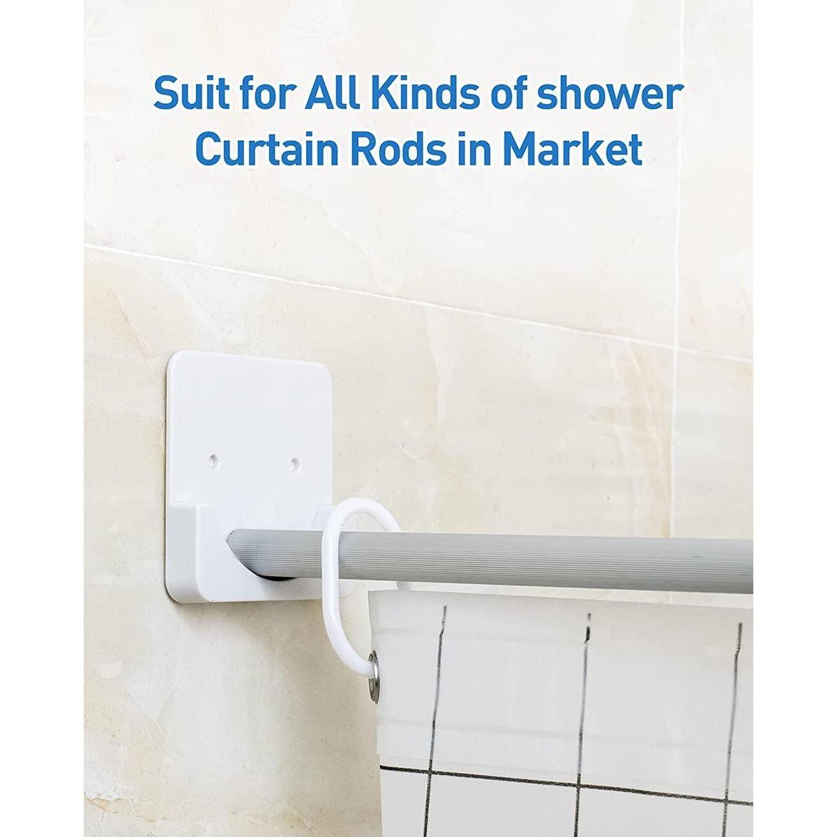 Shower Curtain Rod Mount Holder