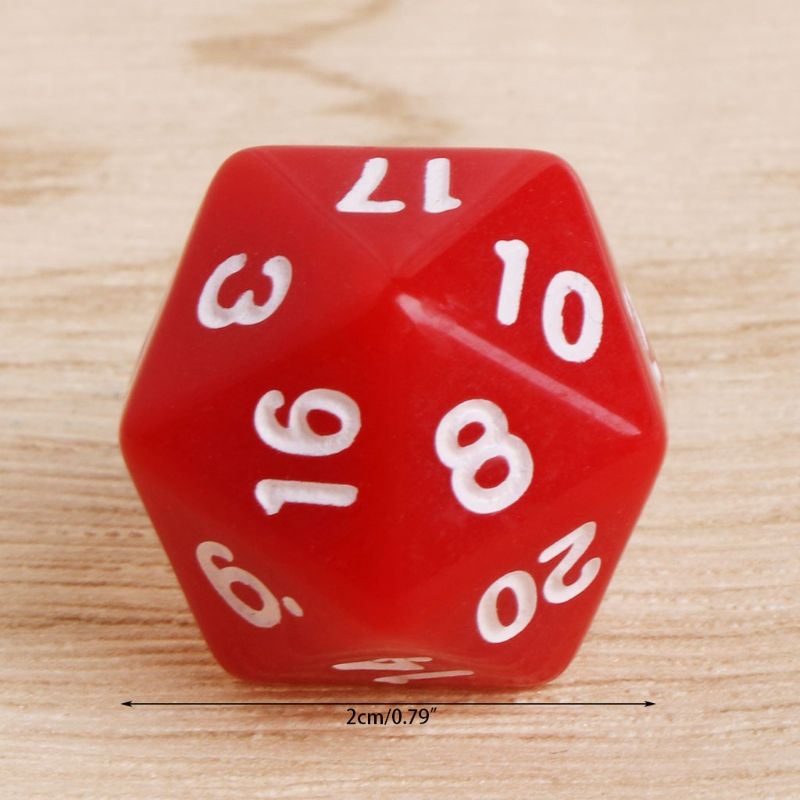 20pcs Multicolor Acrylic Cube Dice Beads Multiaspect Table